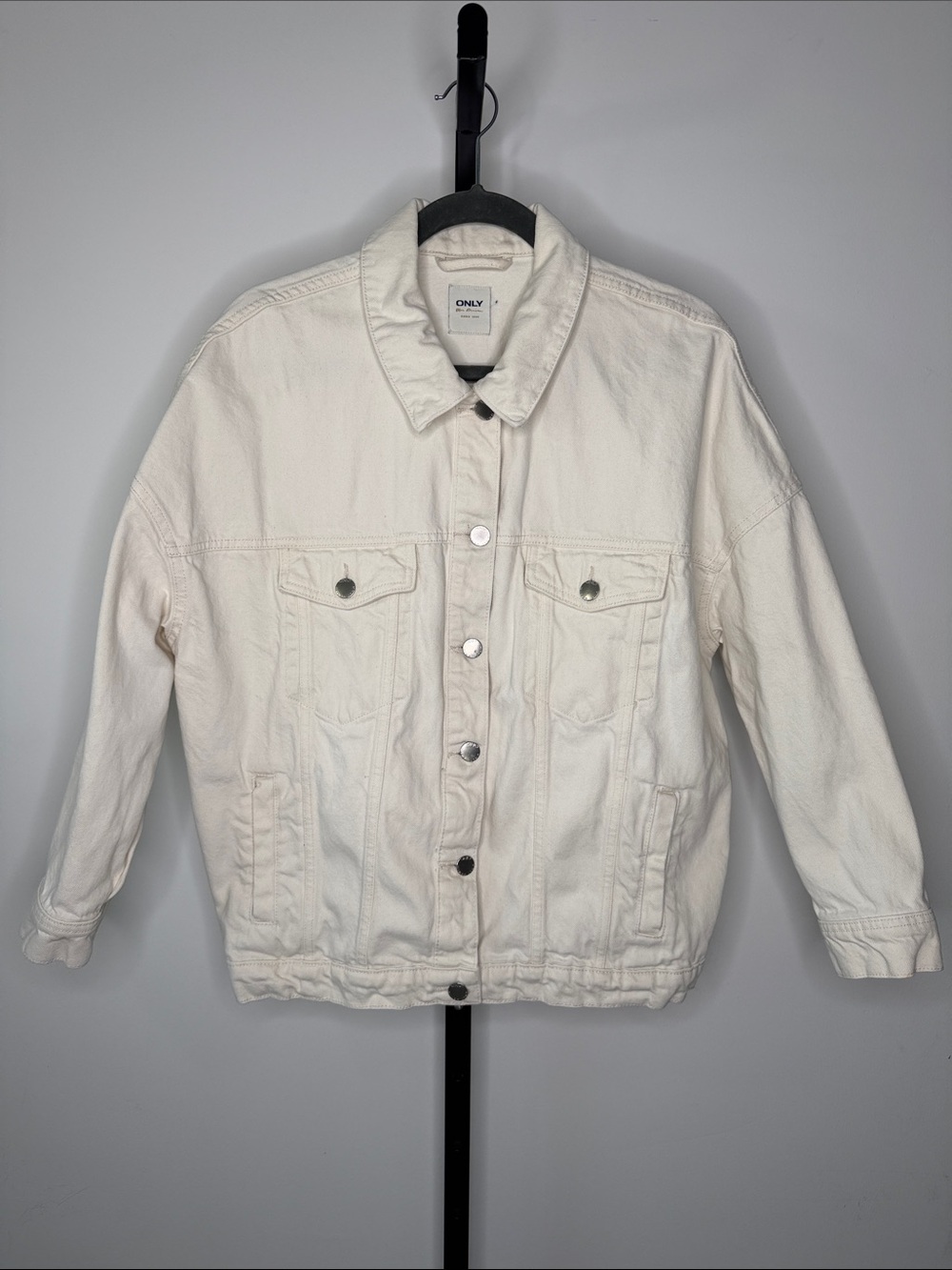 Only Off-White Denim Jean Jacket